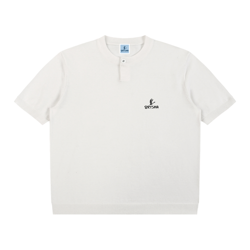 Women's Essential Heavy Knit Henley T-Shirt