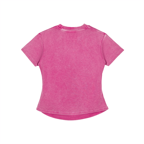 Women's Vintage Washed Bodycon Cotton T-Shirt