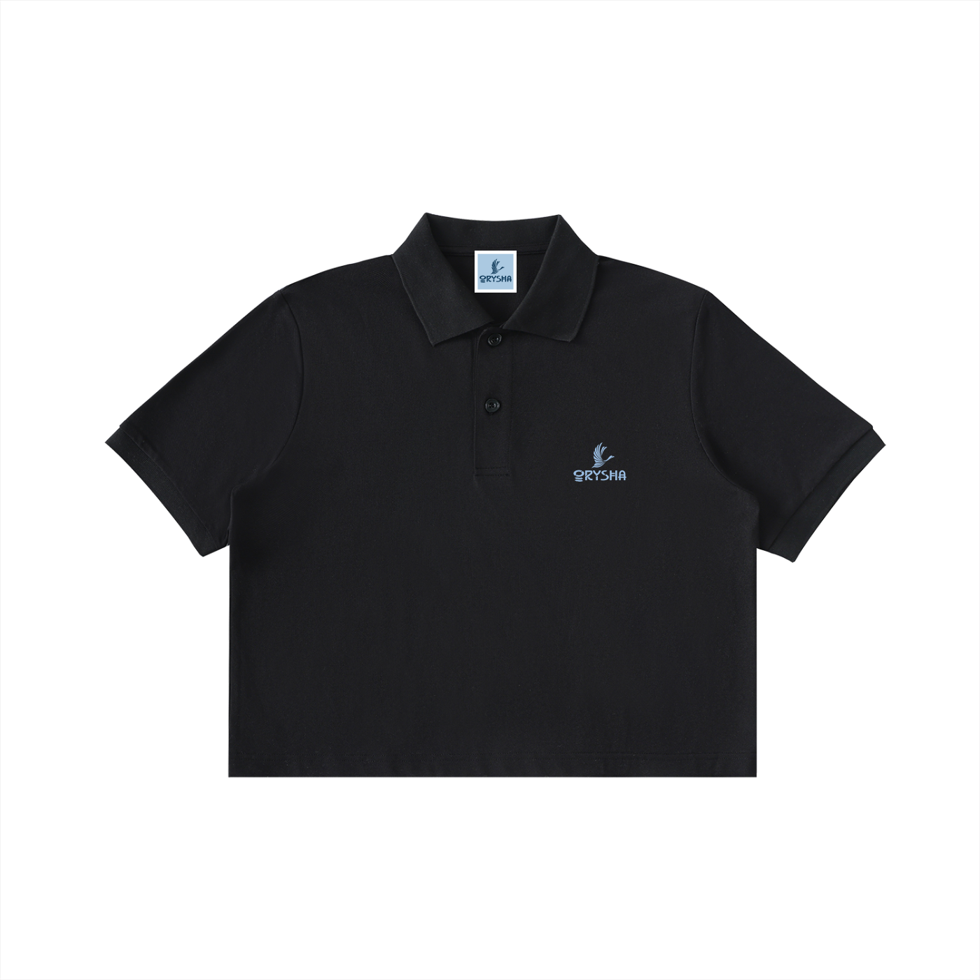 Women "True Beauty" Graphic Cropped Polo Shirt