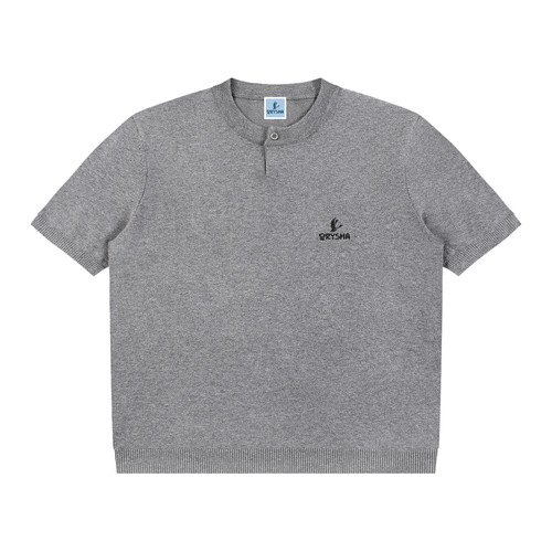 Women's Essential Heavy Knit Henley T-Shirt