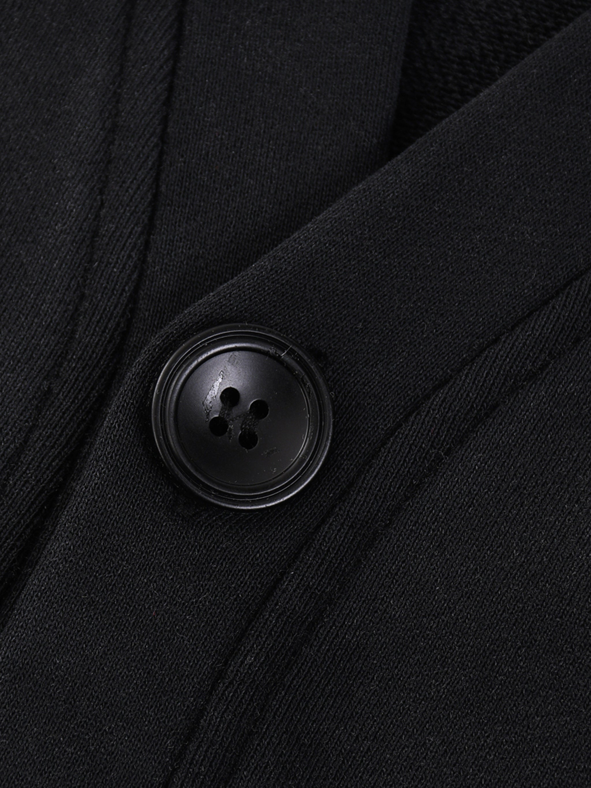 Unisex "Legend Koi" Black Snow Washed Button Cardigan